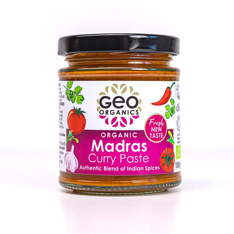 Pastes - Org Madras Curry Paste 180g - Greenlands Health Store