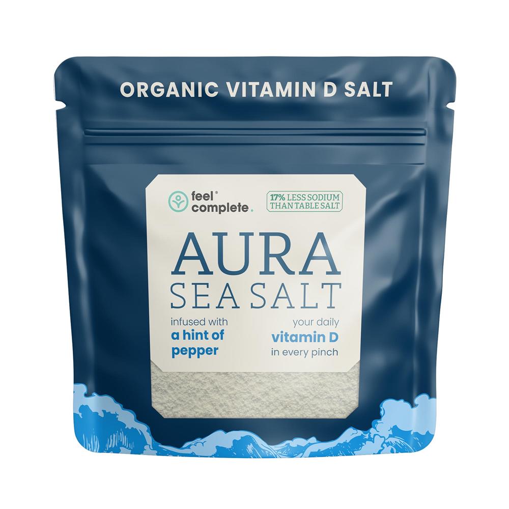 (Aura Sea Salt) Organic Black Pepper Vitamin D Celtic Salt 80g - Greenlands Health Store