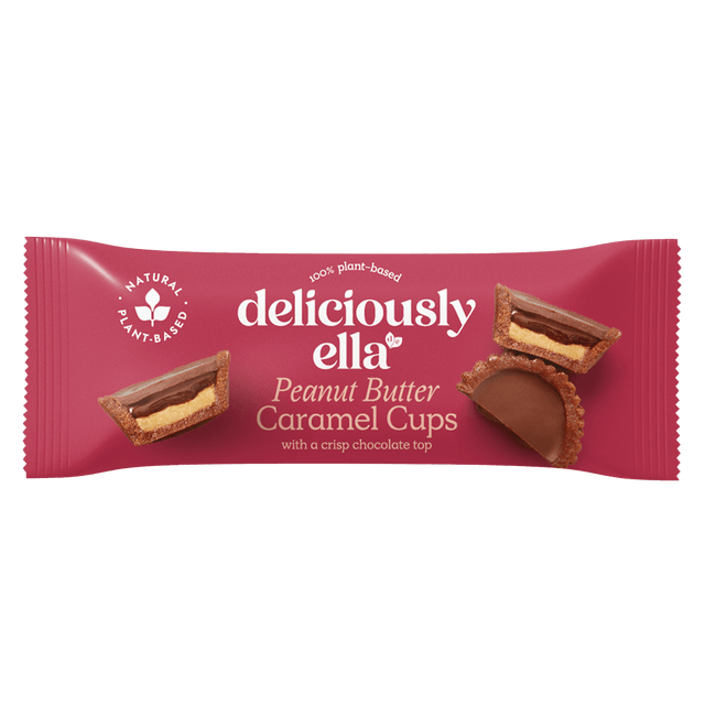 Deliciously Ella Peanut Butter Caramel Cup 36g - Greenlands Health Store