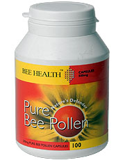 Bee Health Pollen 500mg 100 Capsules - Greenlands Health Store