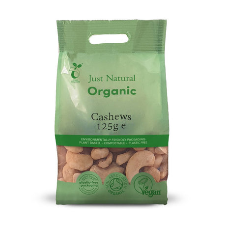 Organic Cashews Whole 125g - Greenlands Health Store