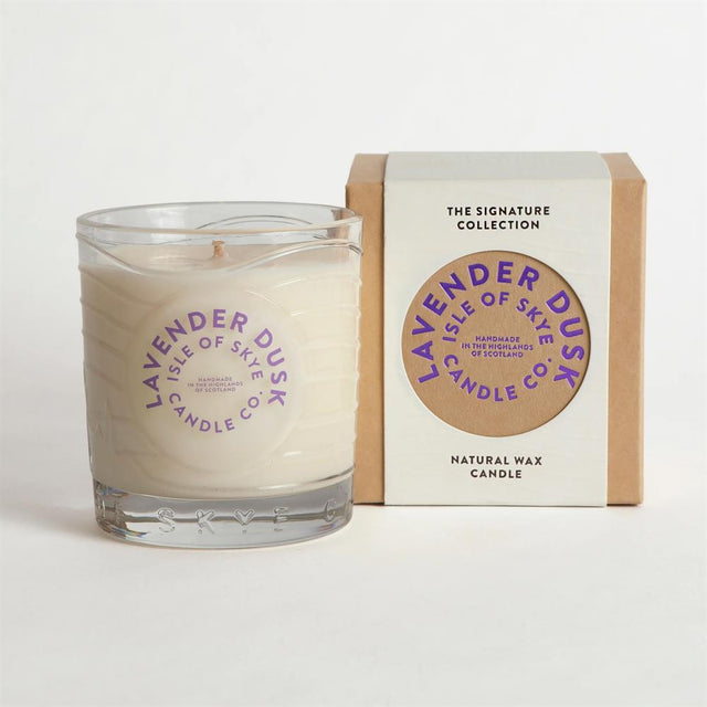 Lavender Dusk Island Natural Wax Candle 9.1cm x 8.2cm x 8.2cm - Greenlands Health Store