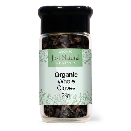 Organic Whole Cloves (Glass Jar) 29g - Greenlands Health Store