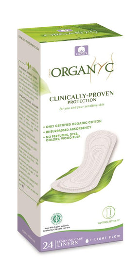 Pantyliner Light Flow - Flat - 24 Liners - Greenlands Health Store
