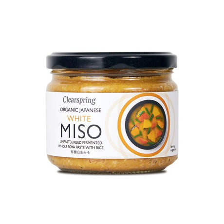 Organic Japanese White Miso Jar (unpasteurised) 270g - Greenlands Health Store