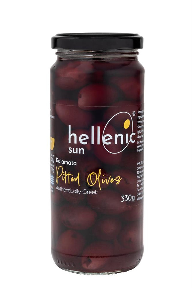 Hellenic Sun Kalamata Pitted Olives 330g - Greenlands Health Store