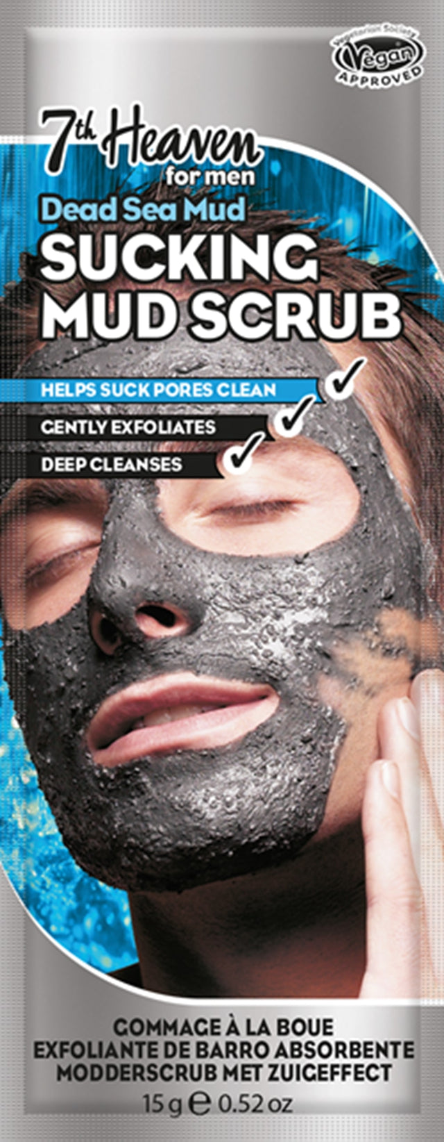 7th Heaven Men's Sucking Mud Scrub 15g - Greenlands Health Store