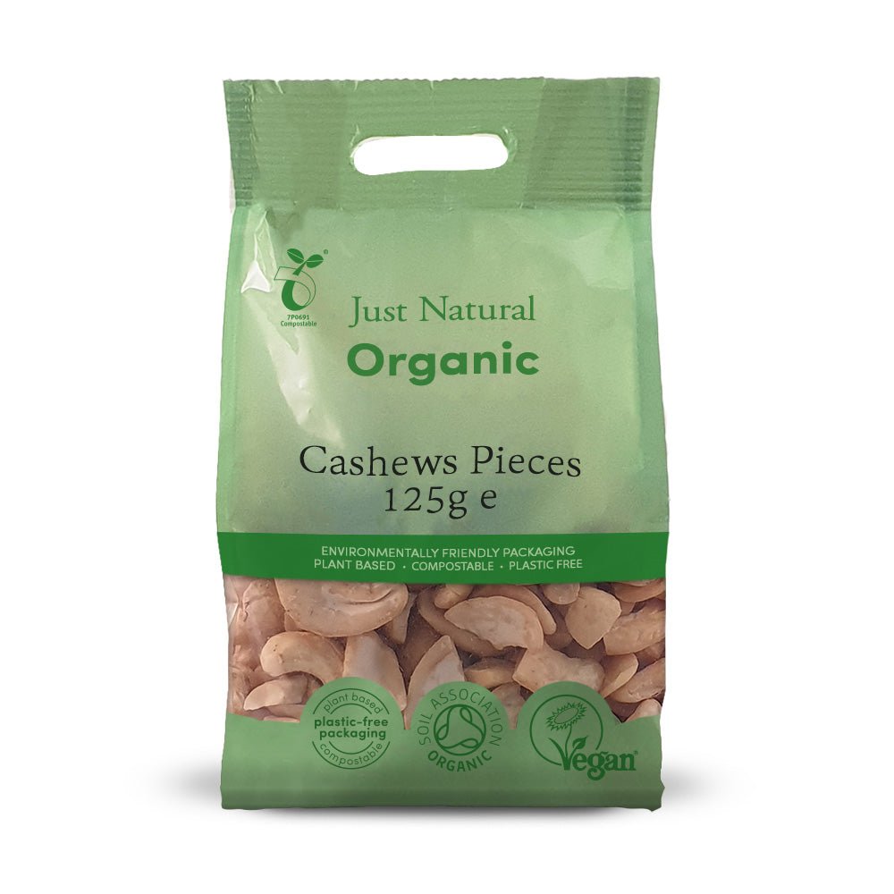 Organic Cashews Pieces 125g - Greenlands Health Store