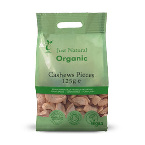 Organic Cashews Pieces 125g - Greenlands Health Store