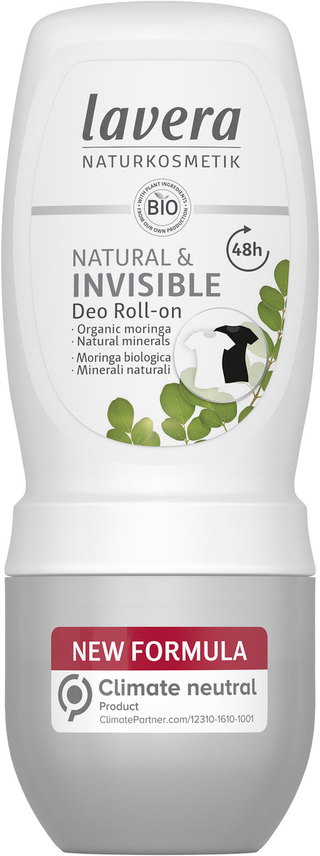 Natural & Invisible Deodorant Roll On 50ml - Greenlands Health Store