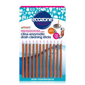 Enzymatic Drain Cleaning Sticks - Citrus 12 Sticks - Greenlands Health Store