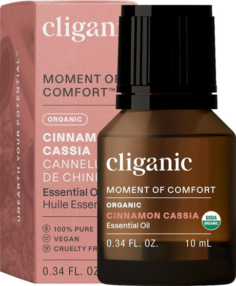 Cliganic Organic Cinnamon Cassia Oil 10ml - Greenlands Health Store