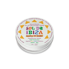 Mini Tin Sol de Ibiza Baby & Kids Mineral all - in - one Cream SPF30 - Greenlands Health Store