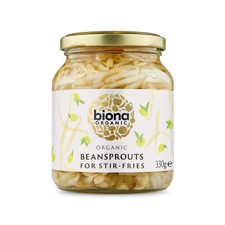 Organic Bean Sprouts - in Glass Jar 330g - Greenlands Health Store