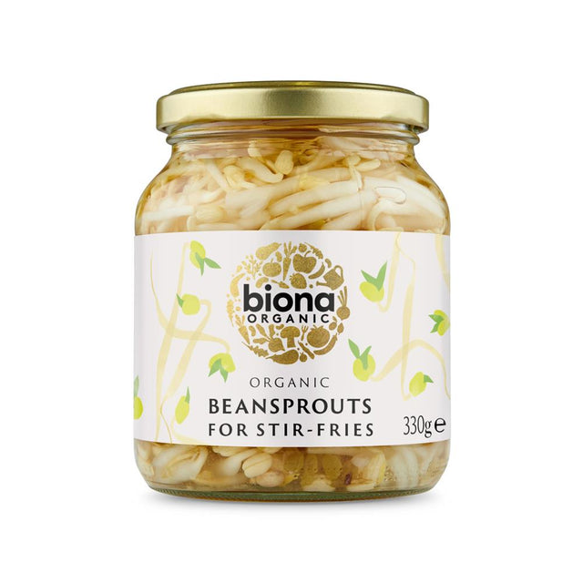 Organic Bean Sprouts - in Glass Jar 330g - Greenlands Health Store