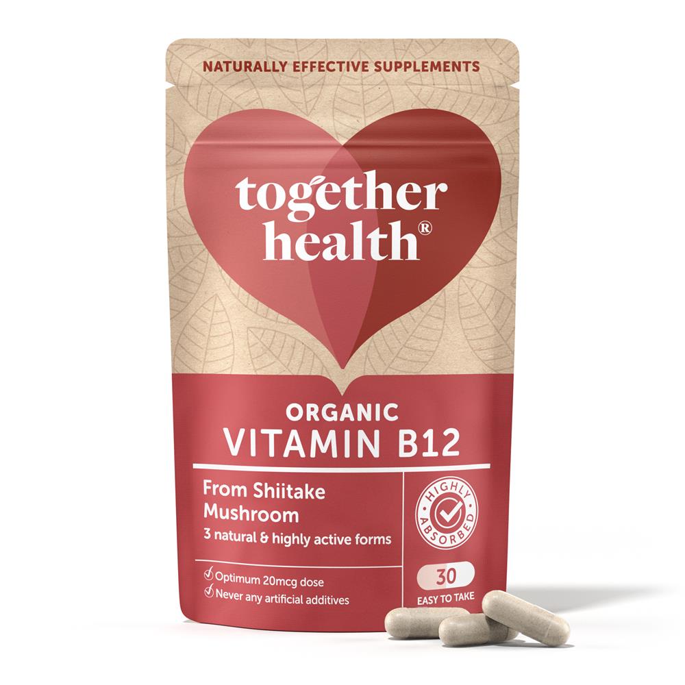Together Organic Mushroom Vitamin B12 30 Caps - Greenlands Health Store