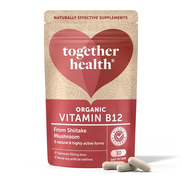 Together Organic Mushroom Vitamin B12 30 Caps - Greenlands Health Store