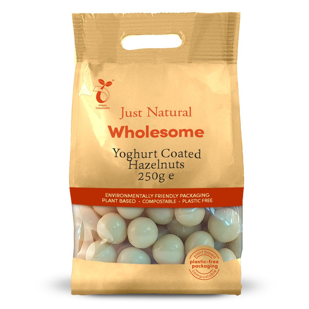 Yoghurt Coated Hazelnuts 250g - Greenlands Health Store
