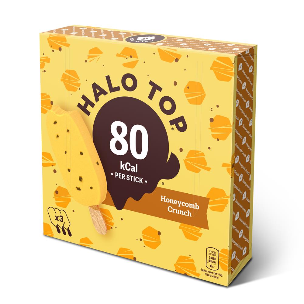 Halo Top Honeycomb Crunch Sticks 3x100ml - Greenlands Health Store