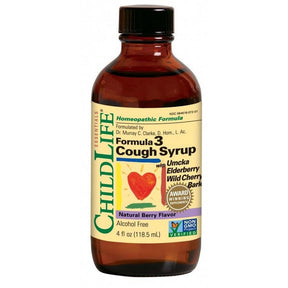 ChildLife Essential Formula 3 Cough Syrup Berry 120ml Glass - Greenlands Health Store