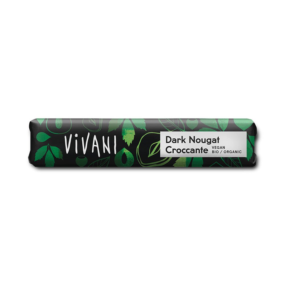 Mini Dark Nougat Croccante Chocolate Vegan Organic 35g - Greenlands Health Store