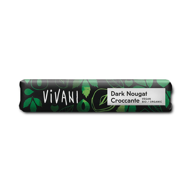 Mini Dark Nougat Croccante Chocolate Vegan Organic 35g - Greenlands Health Store