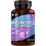 Myo - Inositol PCOS Capsules + Folic Acid B12 & Chromium Vegan - Greenlands Health Store
