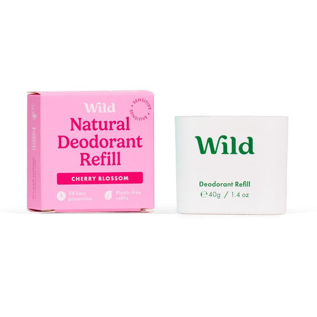 Wild Cherry Blossom Sensitive Deo Refill 40g - Greenlands Health Store