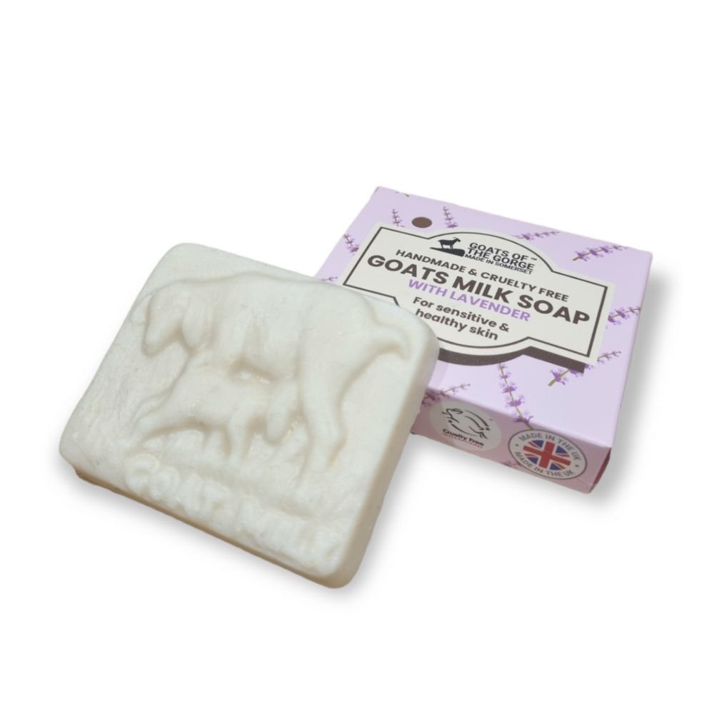 Goats milk soap bar - 90g Lavender - Greenlands Health Store
