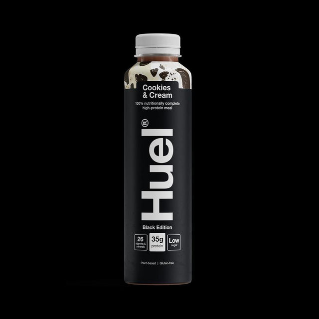 Huel Ready - to - Drink Black Edition Cookies & Cream Flavour. 500ml - Greenlands Health Store
