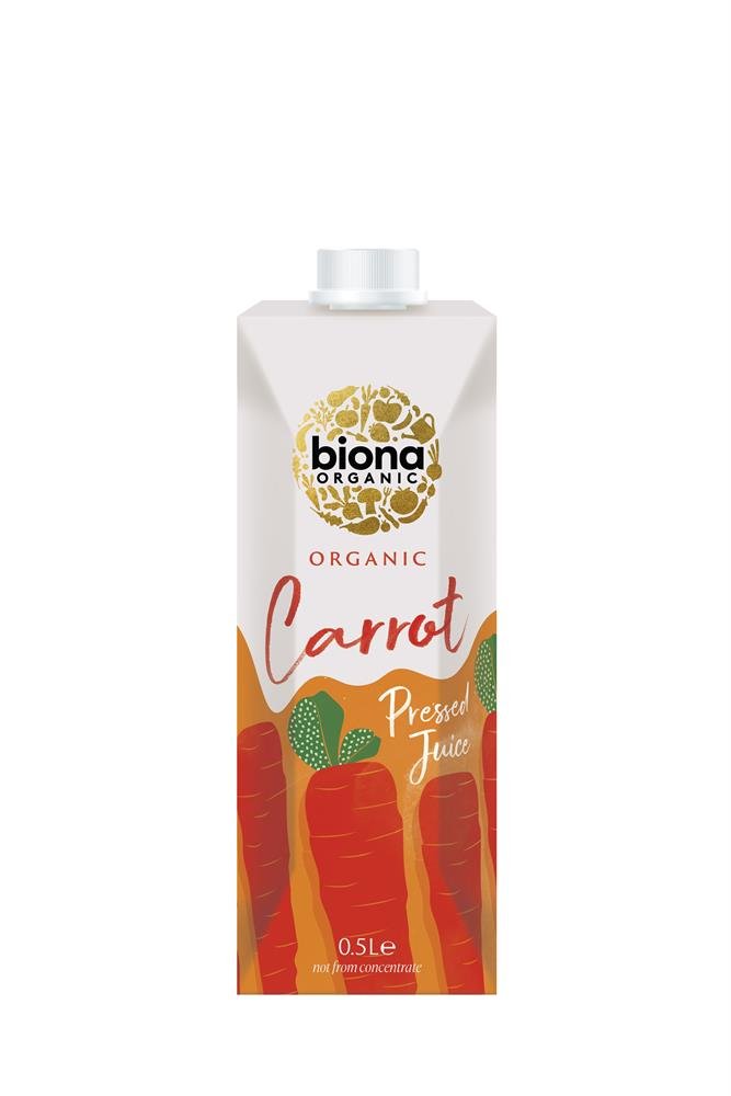 Biona Organic Carrot Juice 500ml - Greenlands Health Store