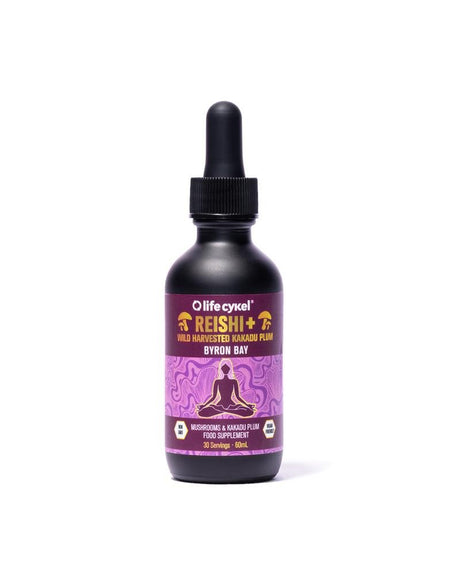 Reishi Mushroom Dual Liquid Extract with Kakadu Plum 60ml - Greenlands Health Store