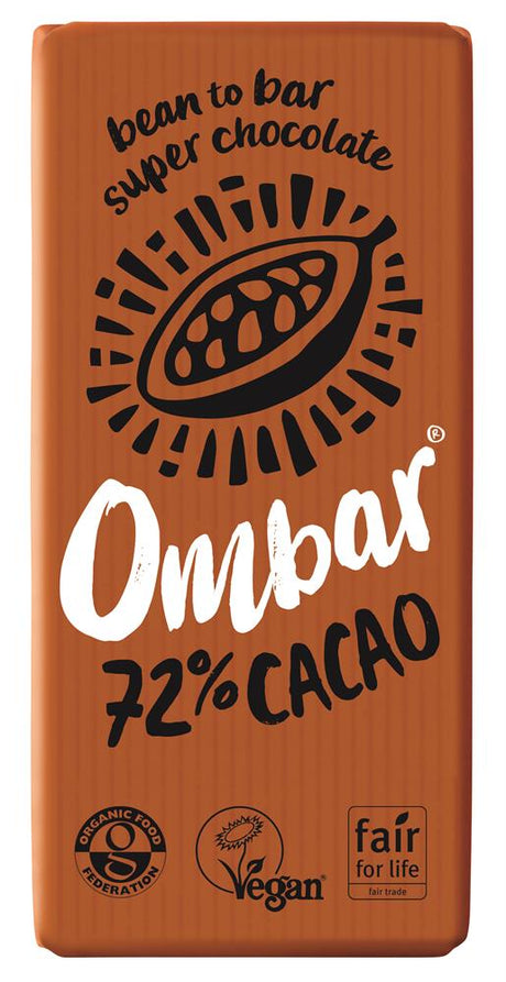 Ombar 72% Cacao 70g organic and vegan - Greenlands Health Store