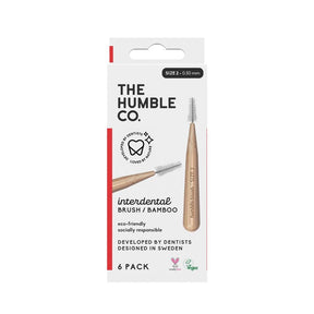 The Humble Co Inter Dental Brush size 2 - Red 6 Pack - Greenlands Health Store