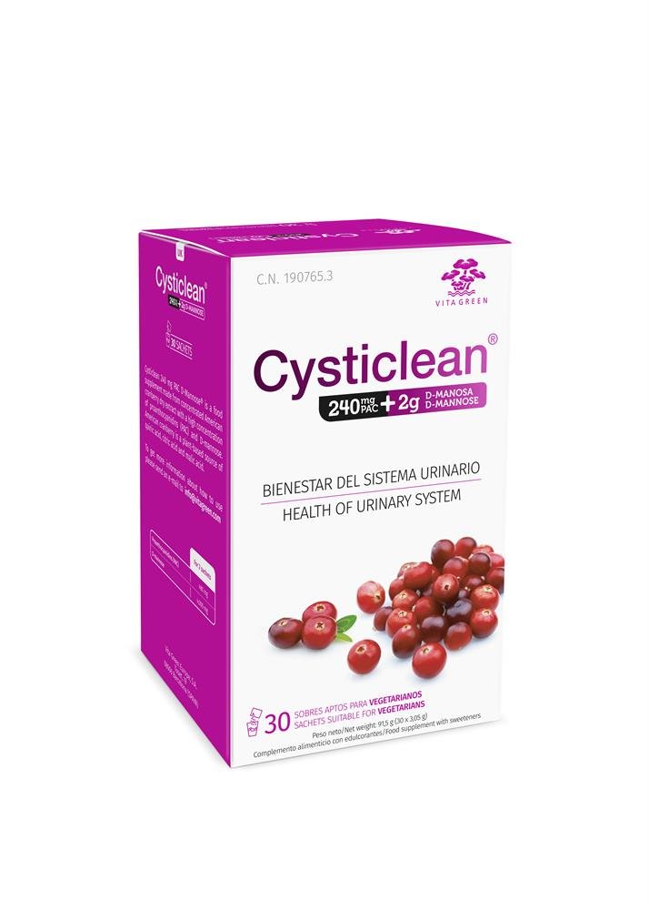 Cysticlean 240mg PAC plus 2g D - Mannose 30 Sachets - Greenlands Health Store