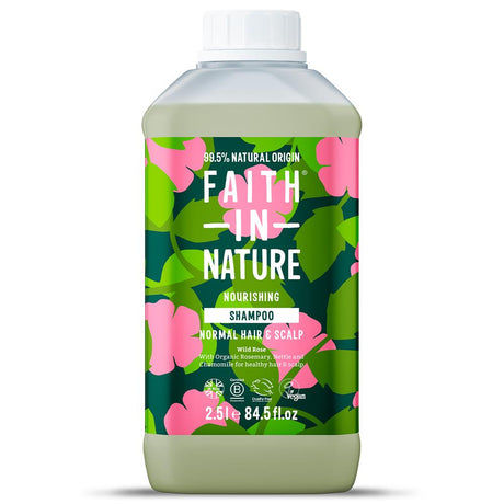 Faith in Nature Wild Rose Shampoo 2.5ltr - Greenlands Health Store