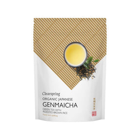 Organic Genmaicha Japanese Green Tea with Roasted Rice 90g - Greenlands Health Store