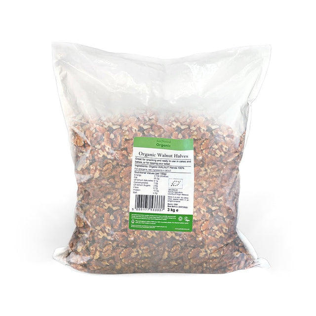Organic Walnut Halves 3kg - Greenlands Health Store