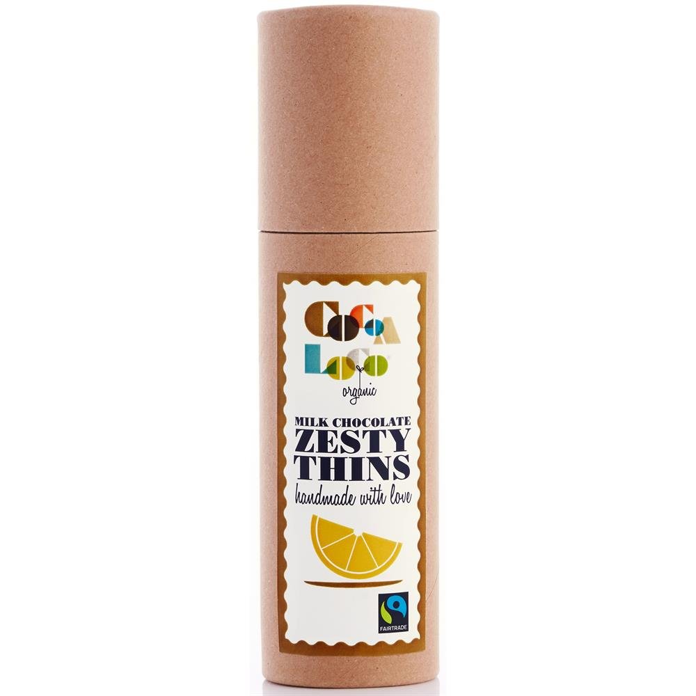 Organic F/T Zesty Orange & Milk Chocolate Thins 170g - Greenlands Health Store