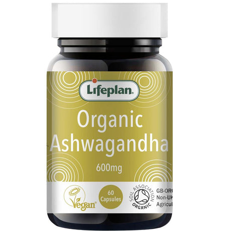 Organic Ashwagandha Capsules 600mg x 60 - Greenlands Health Store