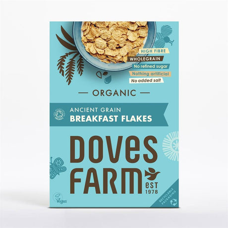 Doves Farm Organic Ancient Grain Breakfast Flakes 375g - Greenlands Health Store