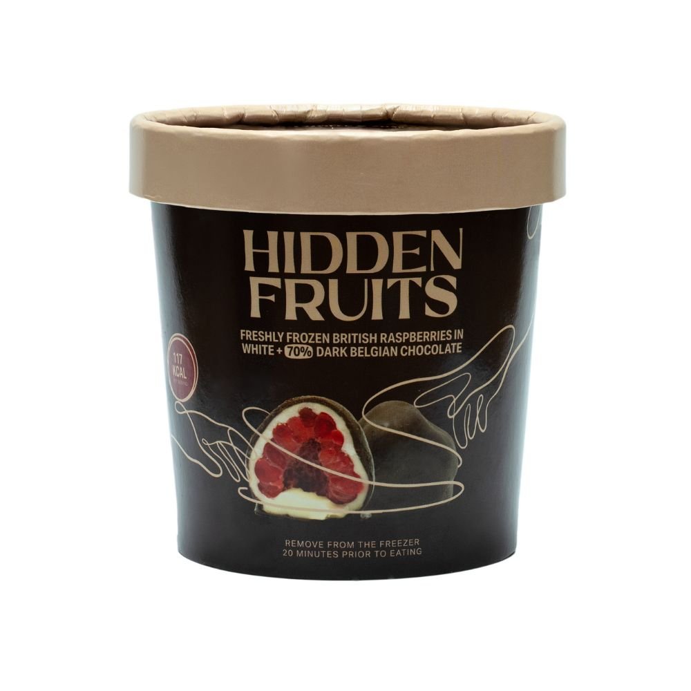 British Raspberries in White & 70% Dark Belgian Chocolate 150g - Greenlands Health Store