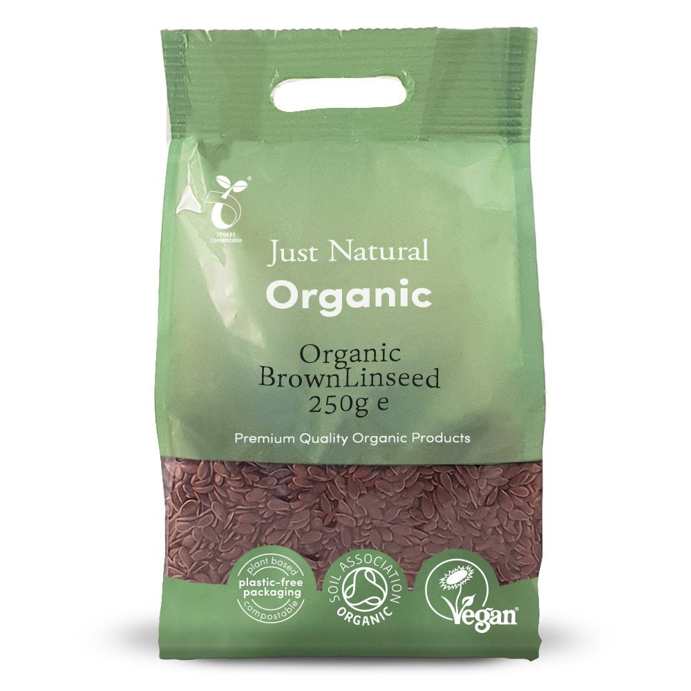 Organic Brown Linseed 250g - Greenlands Health Store