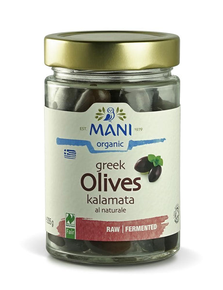 MANI Organic Kalamata Olives 205g - Greenlands Health Store