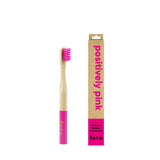 Bamboo Tooth Brush Positively Pink child - Greenlands Health Store