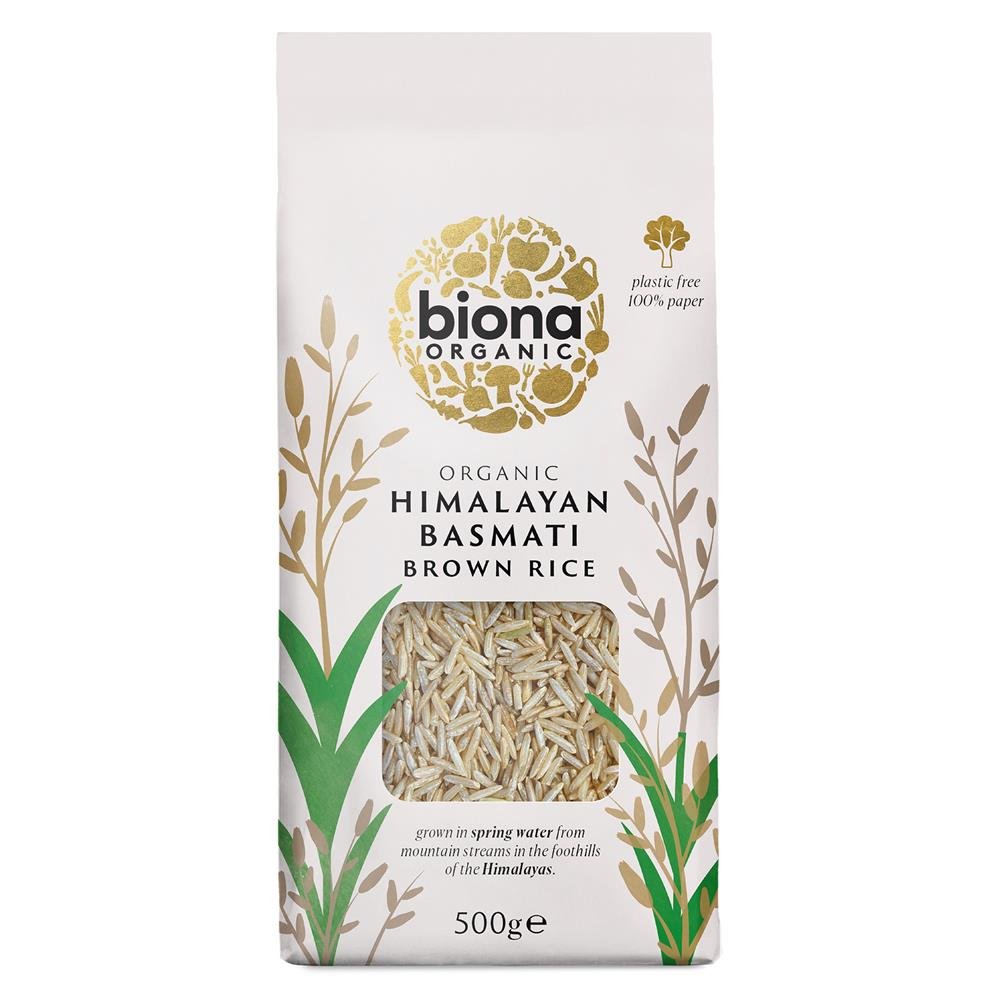 Basmati Brown Rice Organic 500g - Greenlands Health Store