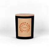 Grapefruit & Neroli Black Candle 9.5cm x 8cm x 8cm - Greenlands Health Store
