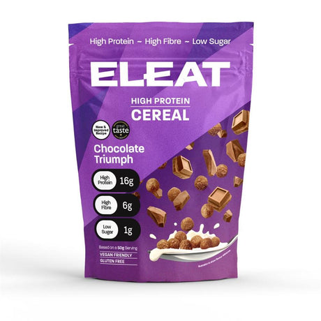 ELEAT Chocolate Triumph High Protein Cereal - 250g Pouch - Greenlands Health Store