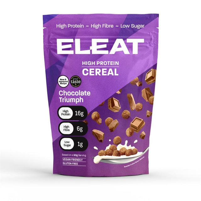 ELEAT Chocolate Triumph High Protein Cereal - 250g Pouch - Greenlands Health Store