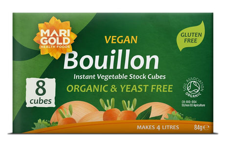 Marigold Organic Yeast Free Stock Cube Green 12 x 8 - Greenlands Health Store